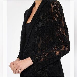 NWT Cami NYC Alpana Blazer Black Lace Size XS
